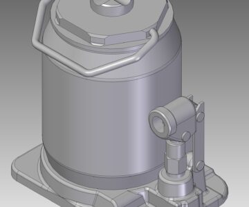 3D модель Домкрат гидравлический 16т. (КАМАЗ)