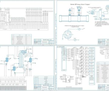 Чертеж Разработка проектной документации системы автоматизации ректификационной установкой