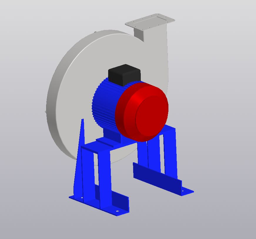 3D модель Вентилятор ВР 140-15