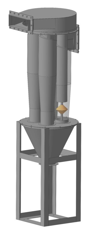 3D модель Батарейный циклон 4БЦШ-200