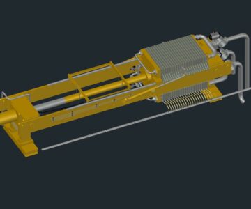 3D модель Фильтр-пресс в dwg