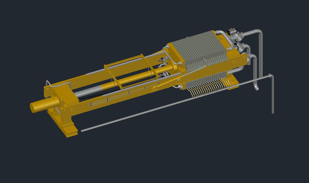 3D модель Фильтр-пресс в dwg