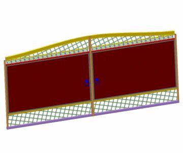 3D модель Ворота 4300х2100