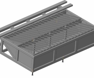 3D модель Стол для установки координатно-термической резки (газорезка, плазма). Размеры листа 1500х3000 мм