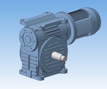 3D модель Червячный мотор-редуктор МРЧ-160