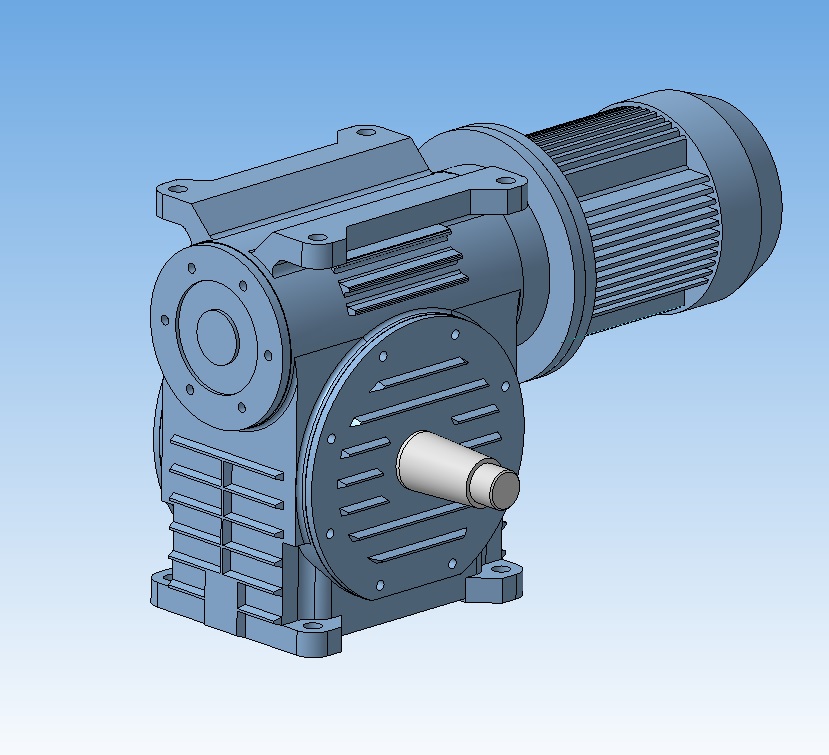 3D модель Червячный мотор-редуктор МРЧ-160
