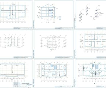 Чертеж Проектирование системы отопления жилого здания. Проектирование водоснабжения и водоотведения жилого здания