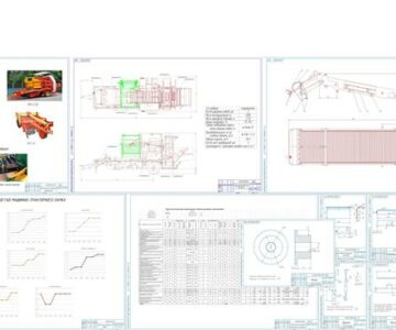 Чертеж Совершенствование технологии возделывания картофеля  с модернизацией транспортера загрузки бункера картофелеуборочного комбайна ПКК-2-02