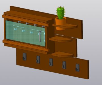 3D модель Ключница из раздела мебели