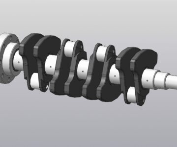 3D модель Коленчатый вал двигателя