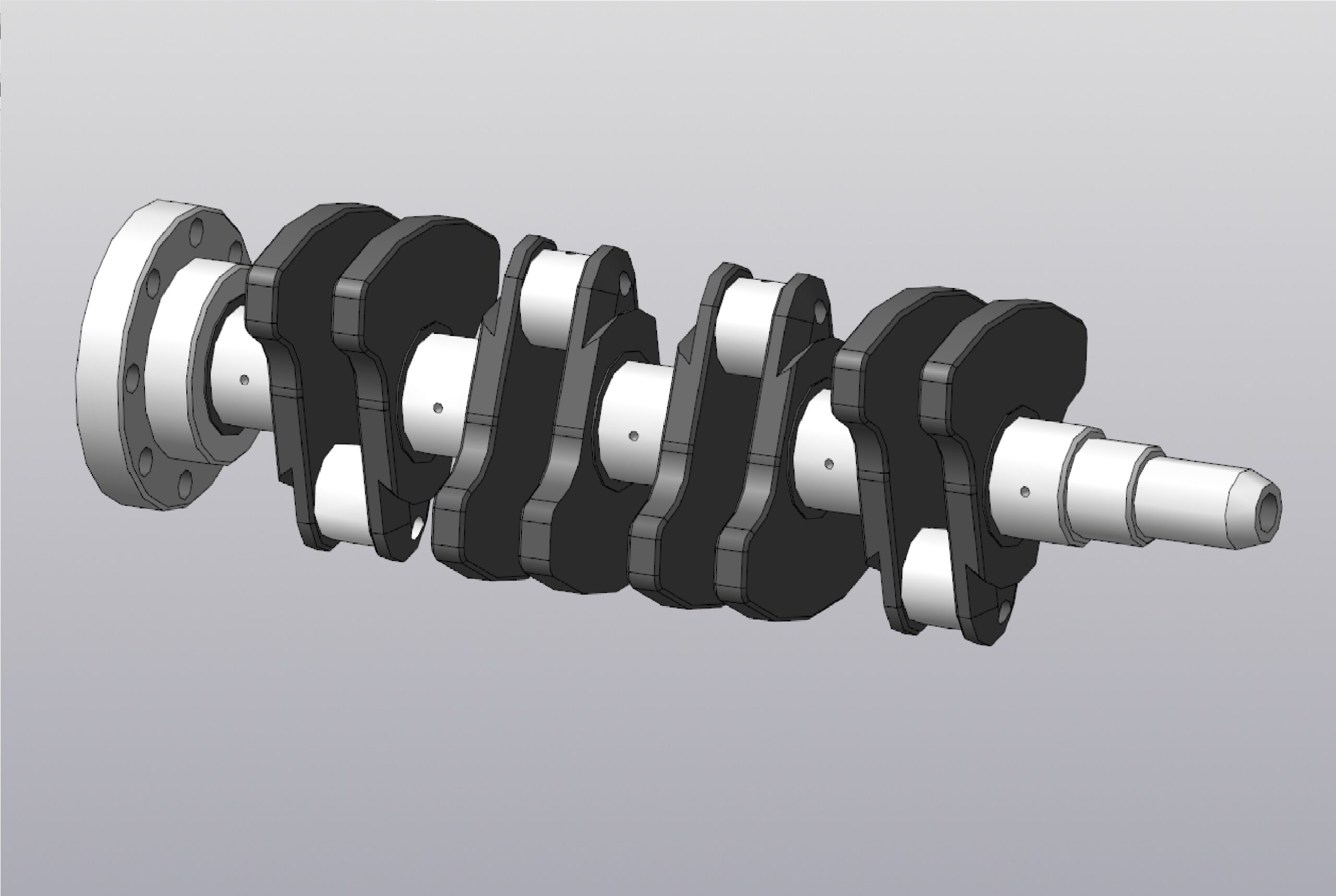 3D модель Коленчатый вал двигателя