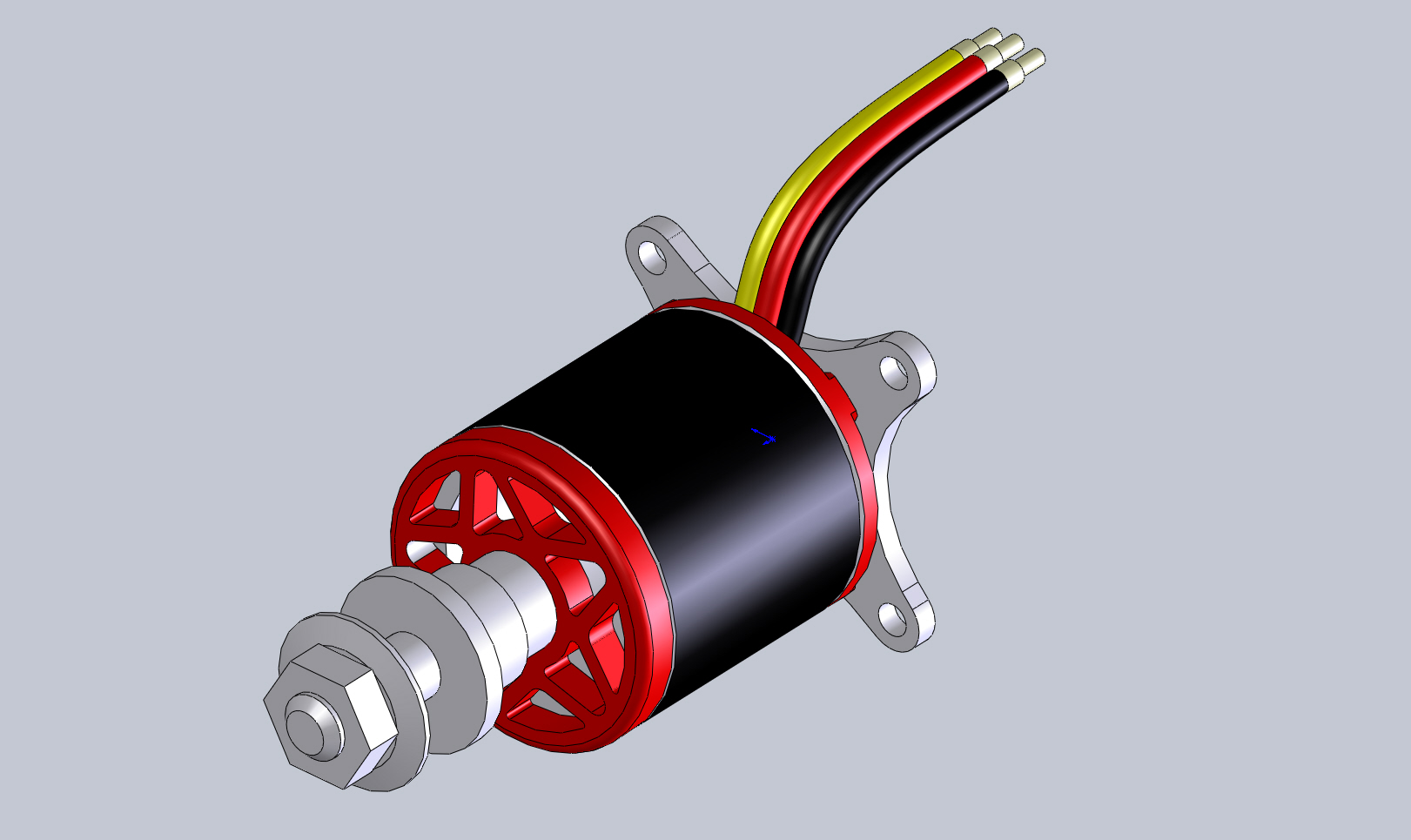 3D модель Бесколлекторный двигатель Turnigy 2836 Kv1000