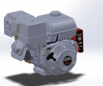 3D модель Двигатель внутреннего сгорания Honda GX390