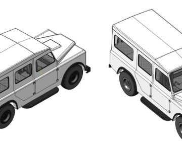 3D модель 3D Модель Land Rover Defender 110