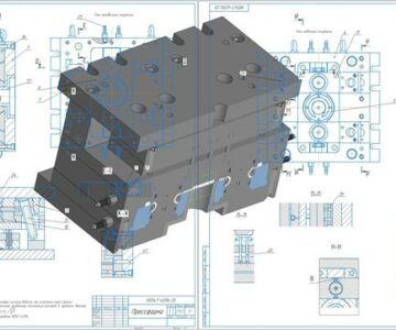 3D модель Прессформа для литья под давлением детали диск системы охлаждения автомобиля камаз из алюминия