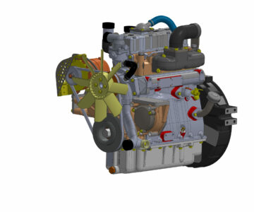 3D модель 3D модель двигателя D1.6