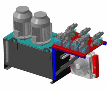 3D модель Насосная гидростанция стенда штампосварных отводов