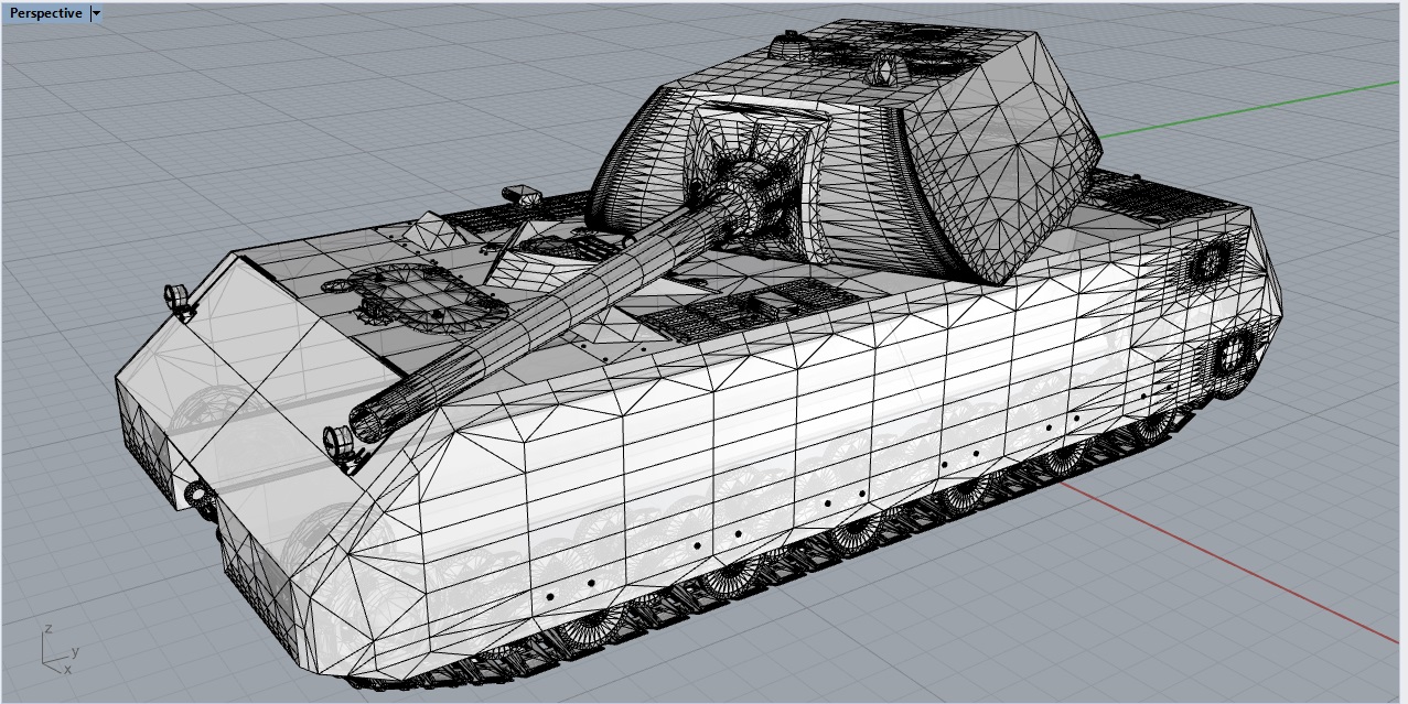 3D модель Танк "Мышь"