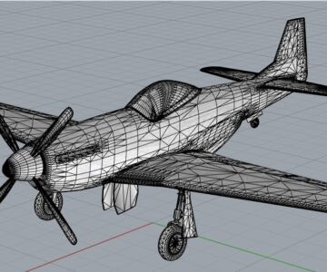 3D модель Самолет П-51Д Мустанг