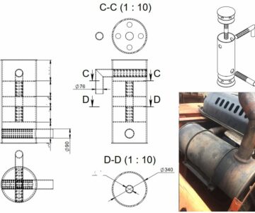 3D модель Выхлопная система экскаватора