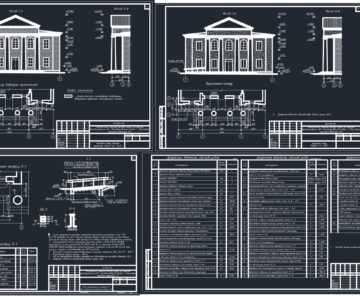 Чертеж Капремонт фасада сельского дома культуры