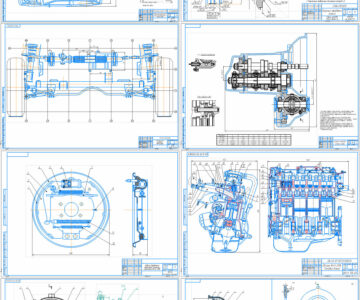 Чертеж Сборник чертежей на тему ВАЗ-2108