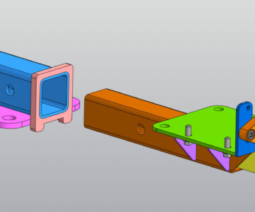 3D модель Кронштейн для съёмной лебёдки