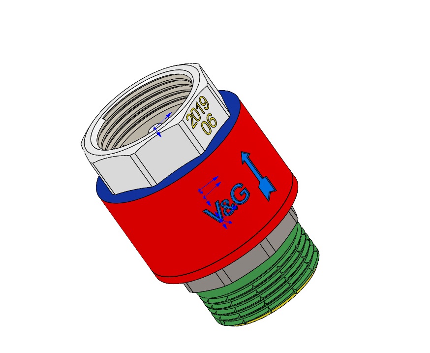 3D модель Клапан обратный G1