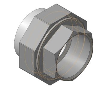 3D модель Американка (резьбовое соединение разборное) ВР 40 G 1 1/4