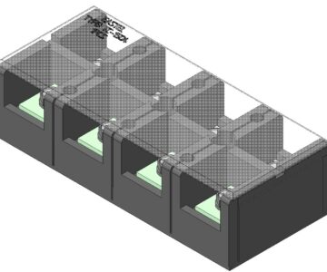 3D модель Колодка клеммная в корпусе (аналог Terminal Blocks EASTEL TC-1504 1PSC)