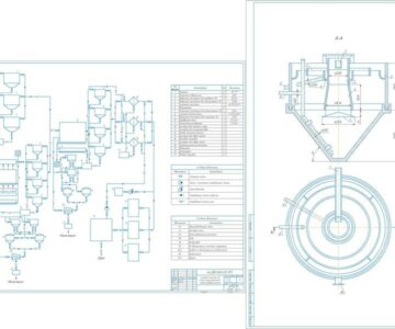 Чертеж Разработка принципиальной схемы очистки городских и производственных сточных вод оптимальными методами очистки, выбор и расчет оборудования, разработка технологии обработки и утилизации осадков