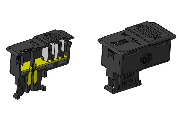 3D модель Корпус для USB зарядного устройства