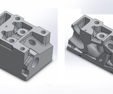 3D модель Головка цилиндра КАМАЗ 740-1003010