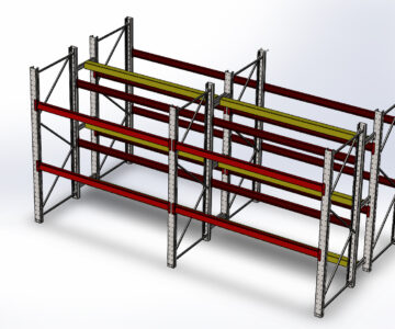 3D модель Стеллаж паллетный