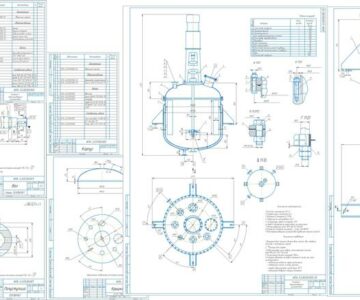 Чертеж Расчет аппарата с перемешивающим устройством - 3,2 м3