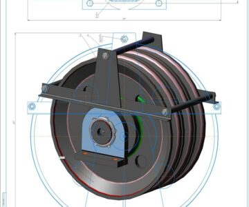 3D модель Кронблок на буровую установку К-80