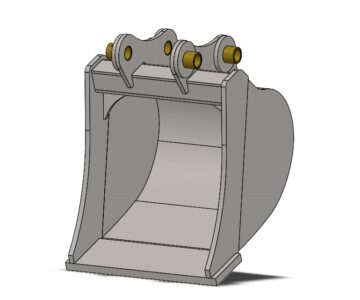 3D модель Ковш экскаватора реализованный