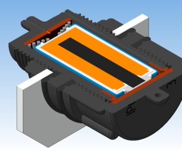 3D модель Контейнер батареи CR123A ip67