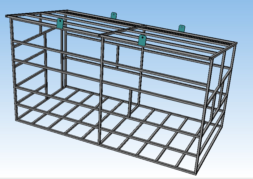 3D модель Каркас сторожки