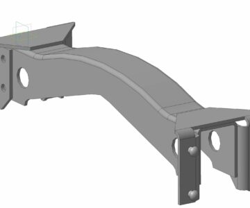 3D модель Поперечина КамАЗ №3