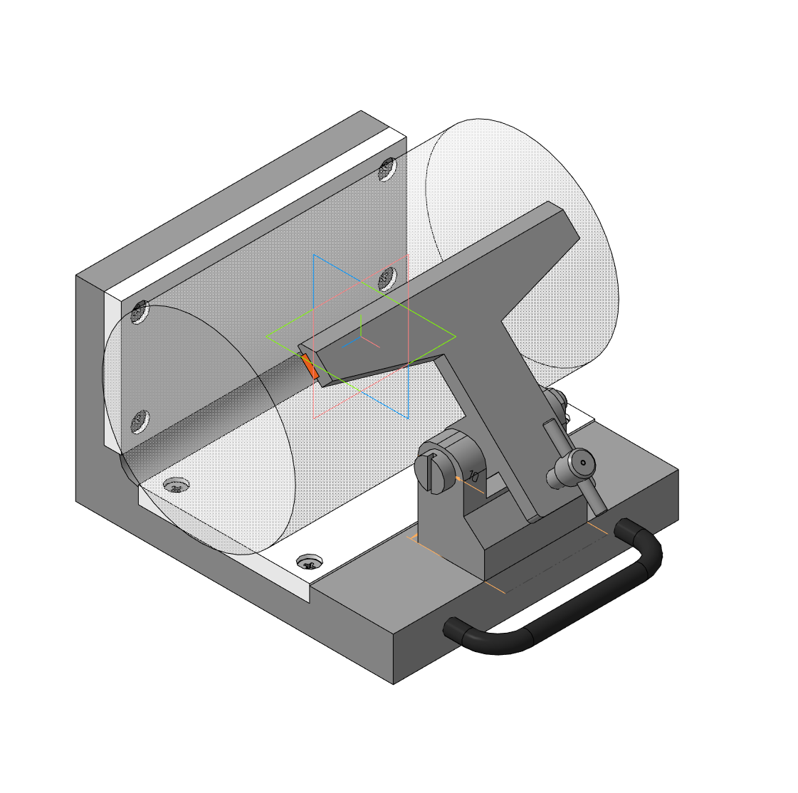 3D модель Тиски для снятия базового среза