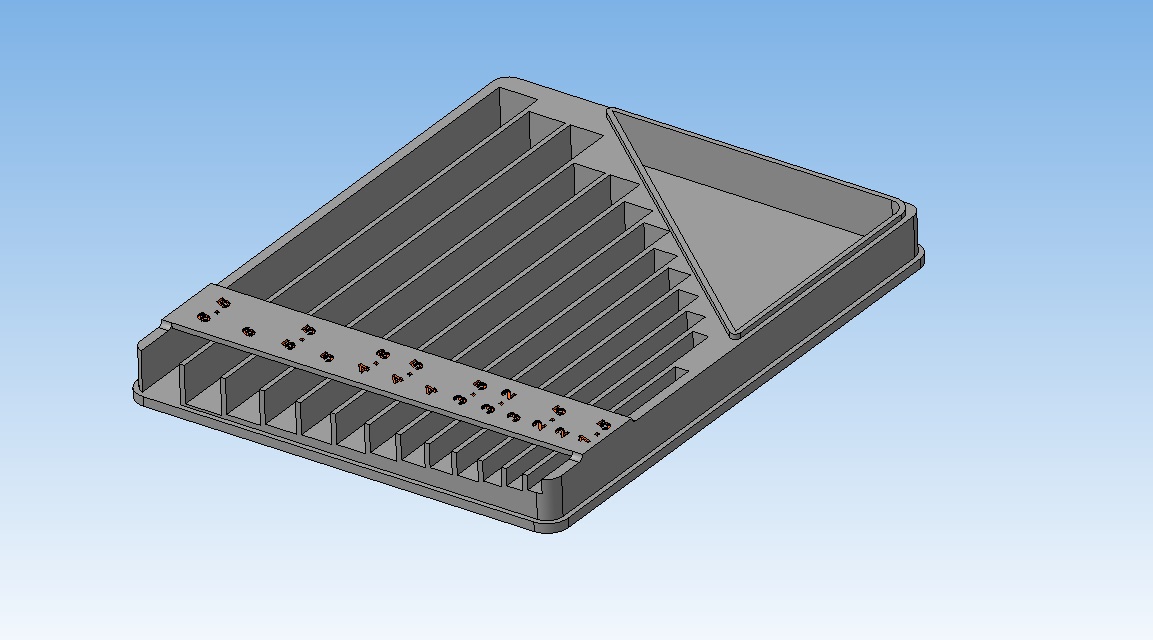 3D модель Пенал для свёрл 1,5-5,5