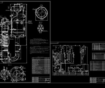 Чертеж Расчет двухкорпусной вакуум-выпарной установки