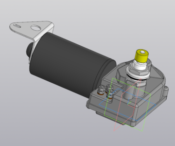 3D модель Электропривод стеклоочистителя ТМС-901