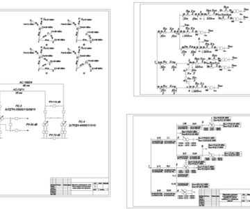 Чертеж Проектирование электрической сети района
