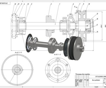 3D модель Разработка конструкторской документации на приводной вал