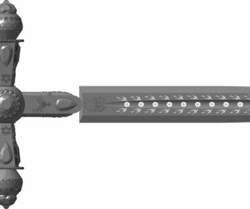 3D модель Вестница-коронационный кинжал-меч королевы Нильфгаарда ведьмачки Цири.