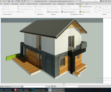 3D модель 3d модель загородного дома