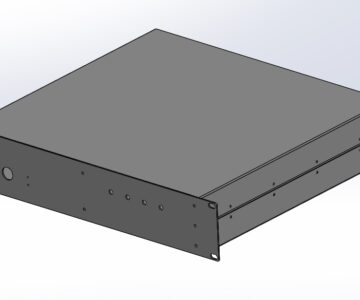 3D модель 19 дюймовый корпус 2U