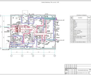 Чертеж Проект систем отопления и вентиляции административно-бытового корпуса